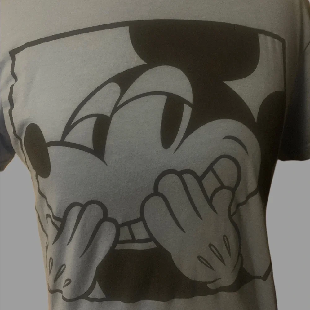 Sky blue Disney giggling Mickey TShirt - Picture 2 of 4